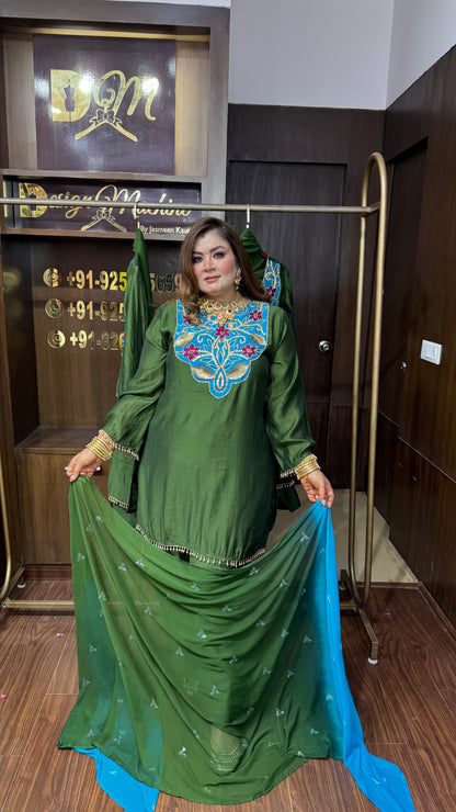 Harmin (Pure Chinnon Crepe Suit)