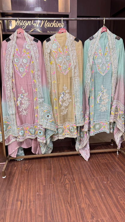 Gulrida (Malmal Cotton Unstitch suit)