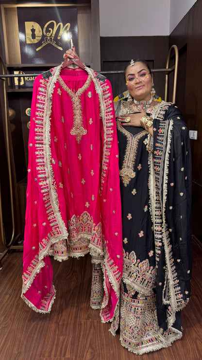 Zivara (Chinnon Semistitch Sharara Suit)