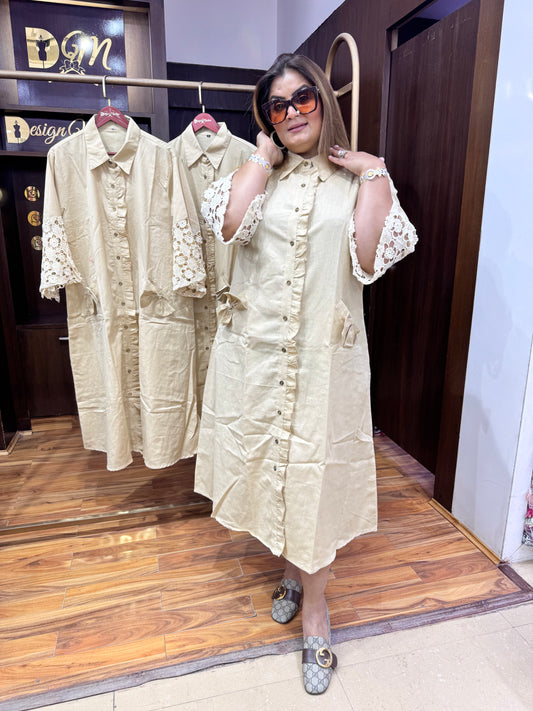 Amaira Straight-Cut Maxi Kurta"