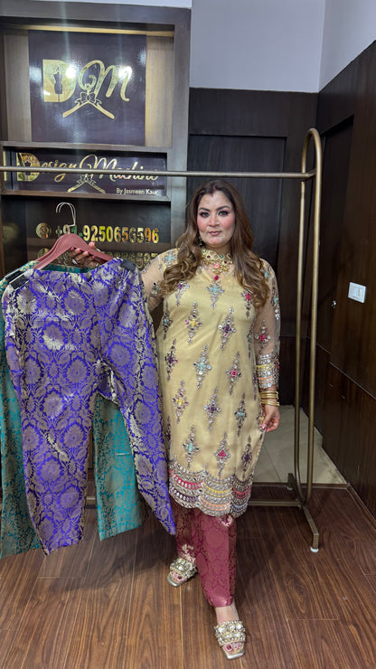 Banarasi Brocade Pant With Cordset