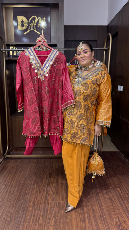 Ravira (Silk Pure Crepe Farshi Salwar Suit)