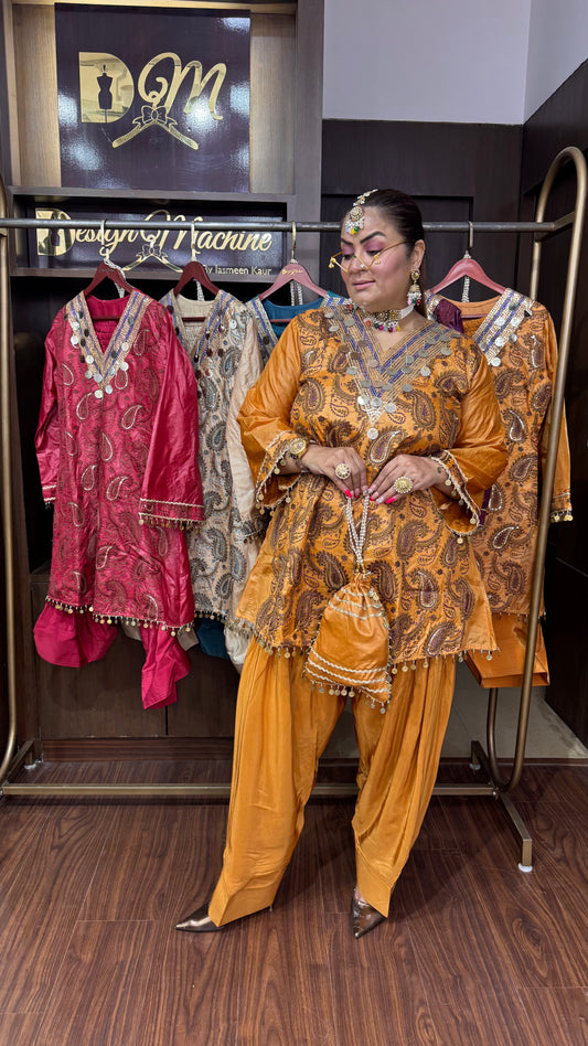 Ravira (Silk Pure Crepe Farshi Salwar Suit)