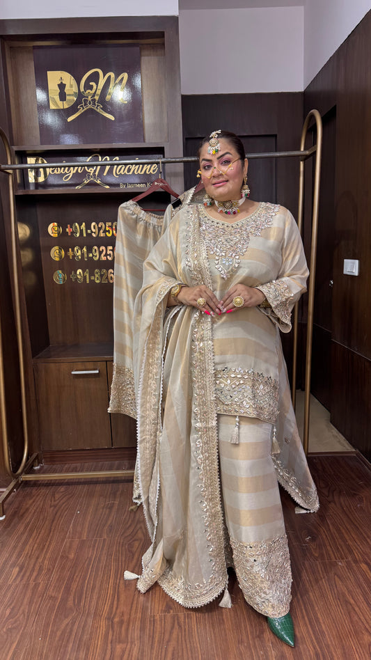 Azelia (Glass Tissue Sharara Suit)