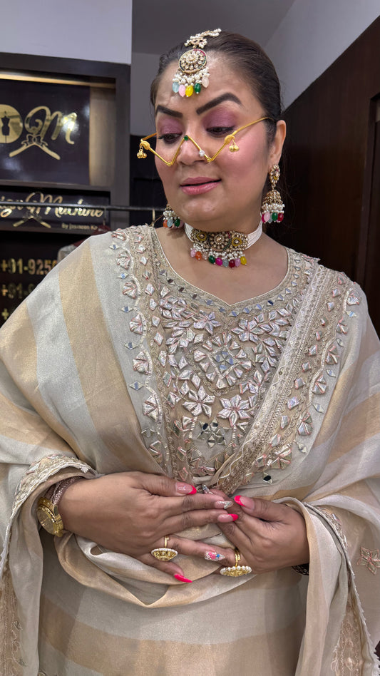 Azelia (Glass Tissue Sharara Suit)