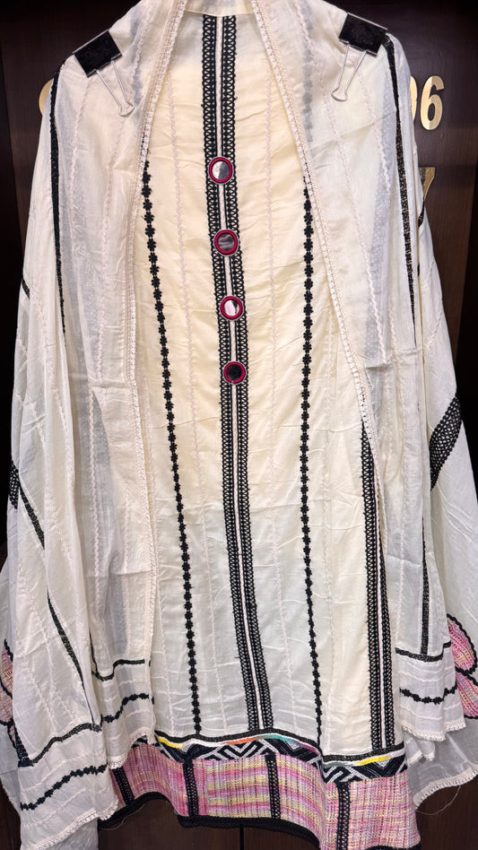 Samaira (Malmal Cotton Unstitch Suit)