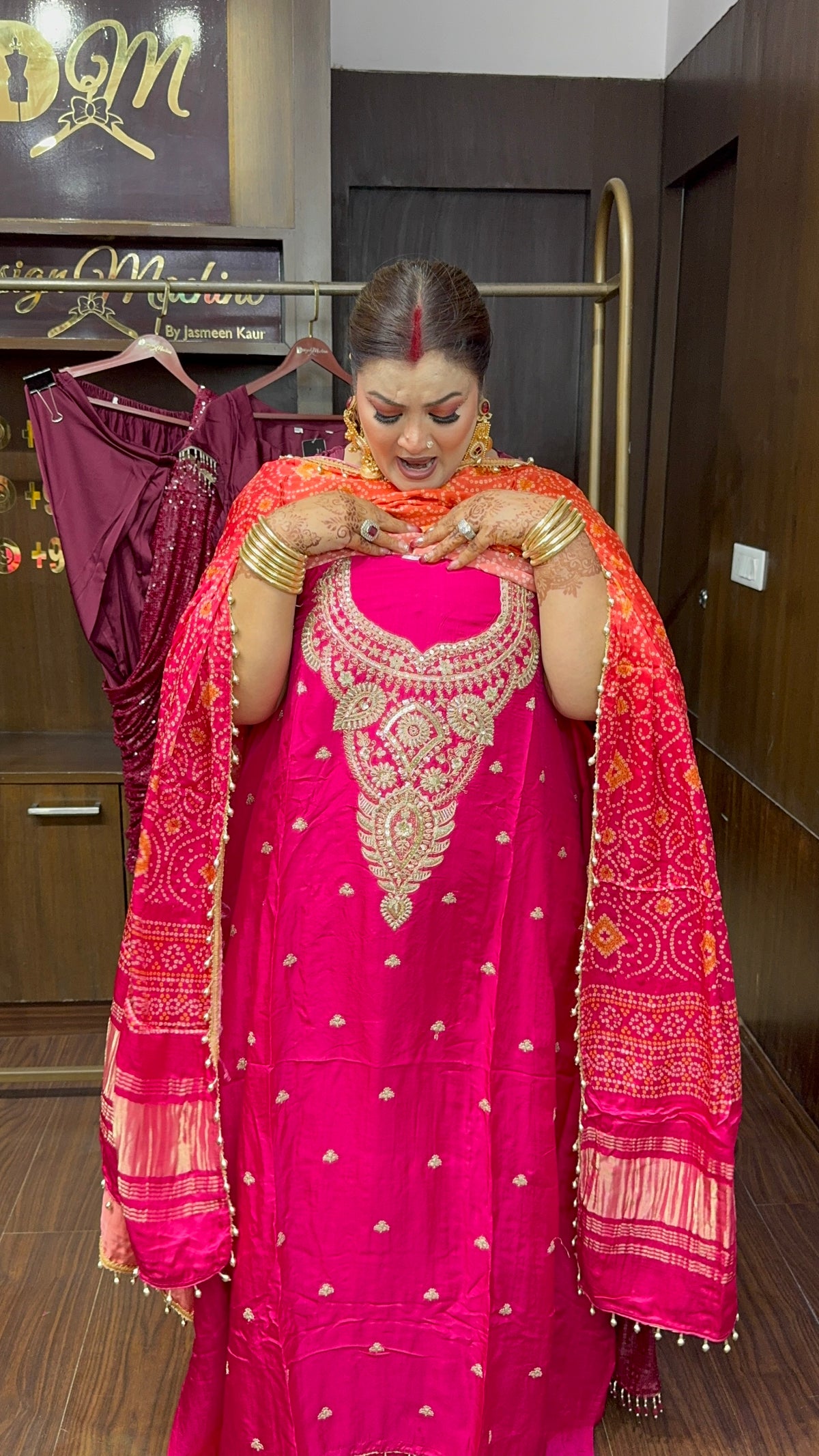 Zivanya Gajji Silk Unstitched Suit