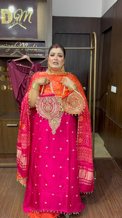 Zivanya Gajji Silk Unstitched Suit