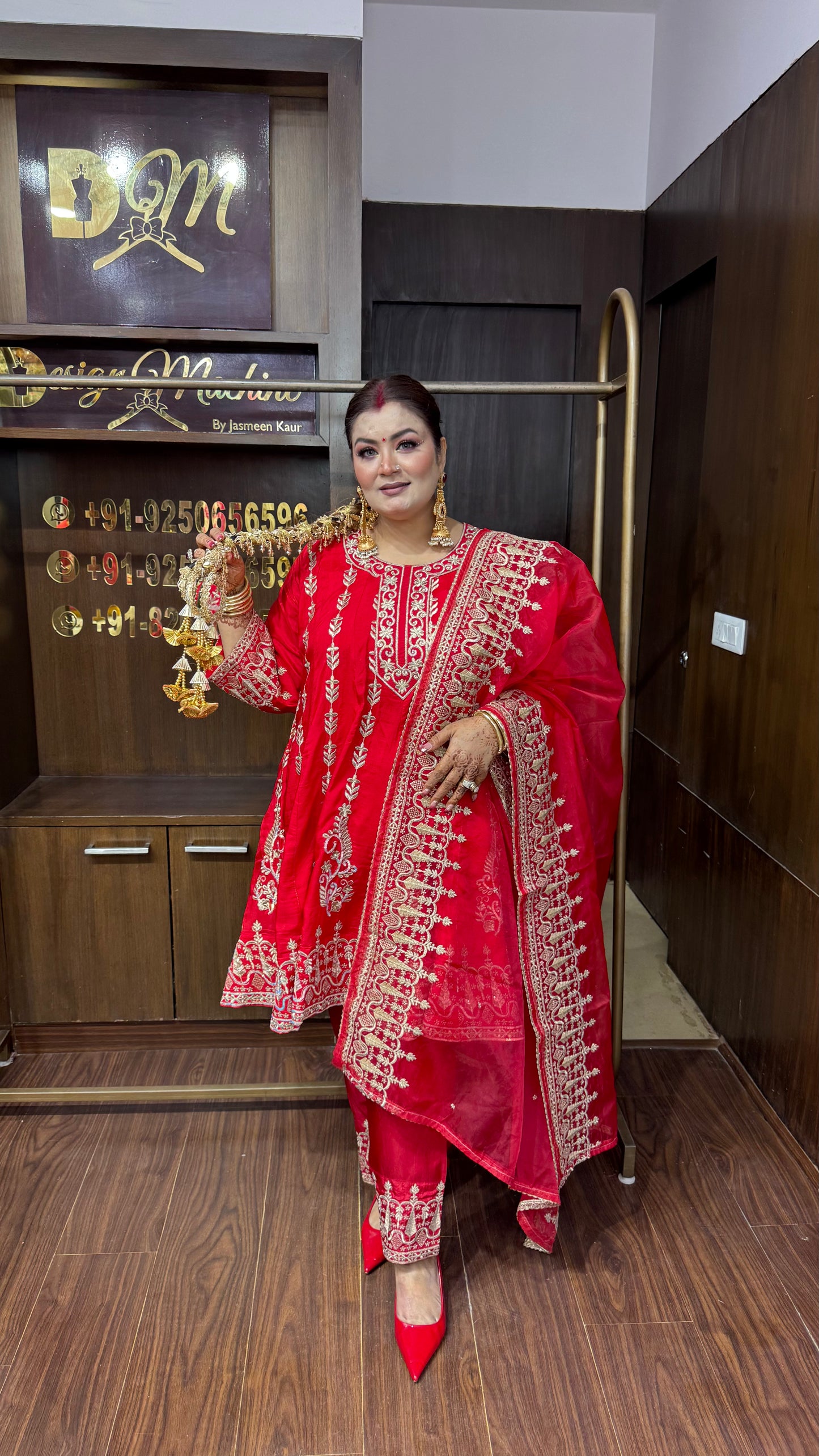 Anandi (Pure Silk Short Anarkali Suit)