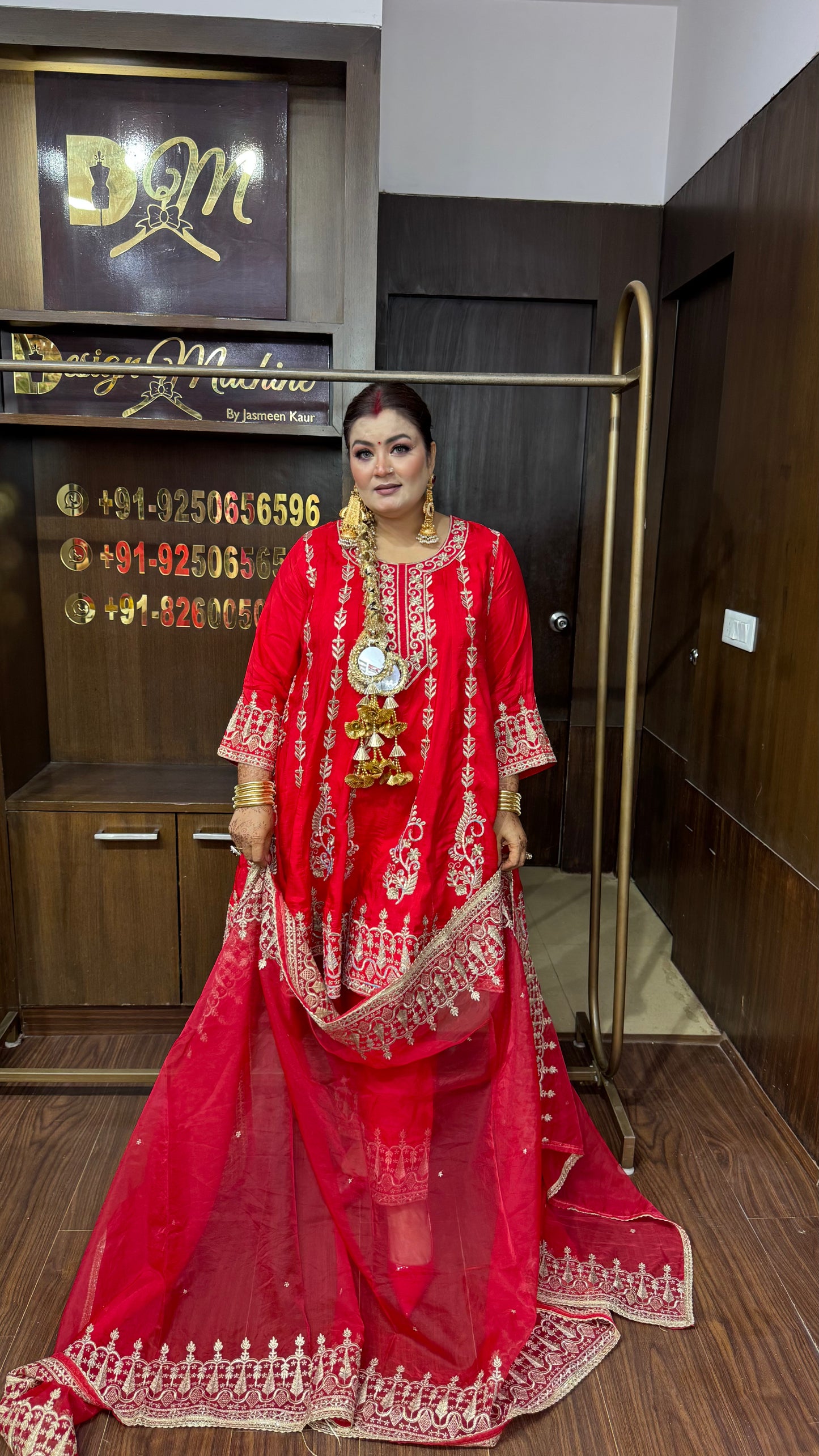 Anandi (Pure Silk Short Anarkali Suit)