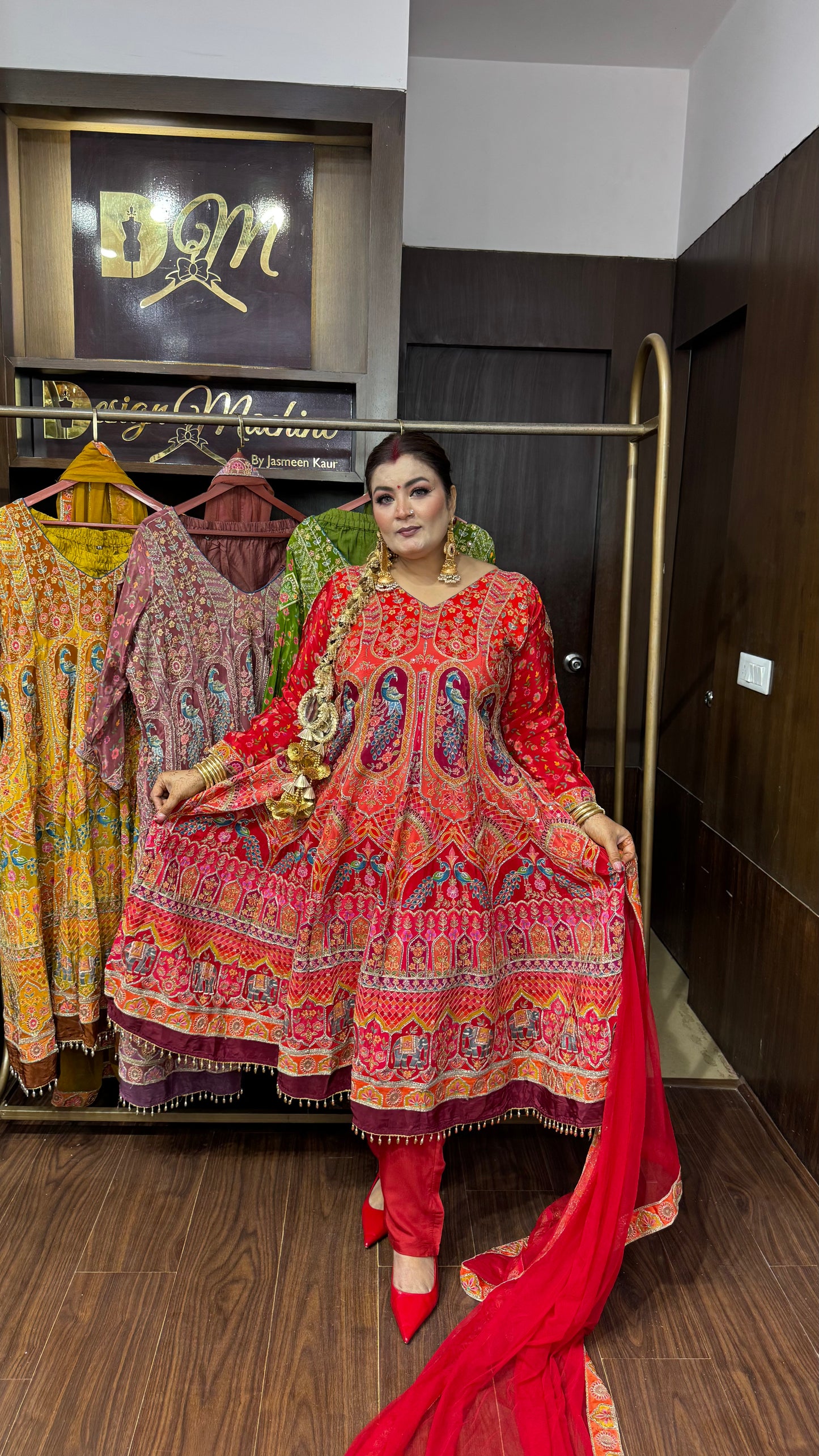 Ishanika (Pure Chinnon Anarkali Suit)