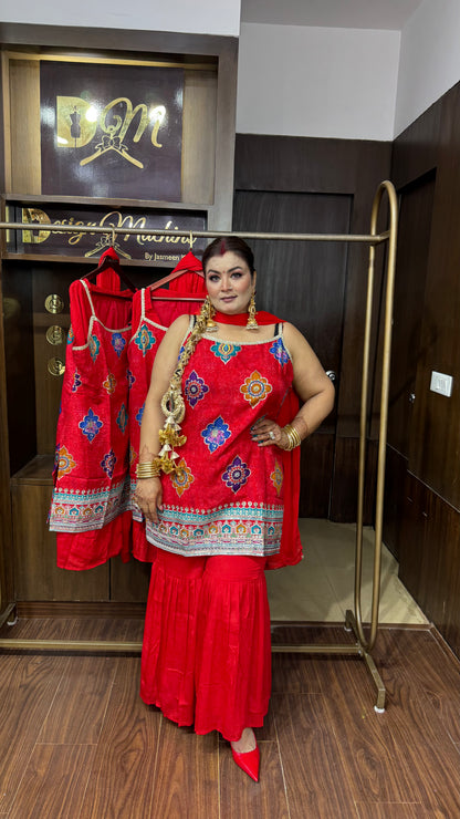 Anandi (Pure Silk Sharara Suit)
