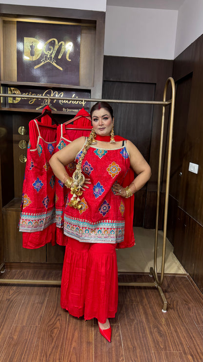 Anandi (Pure Silk Sharara Suit)