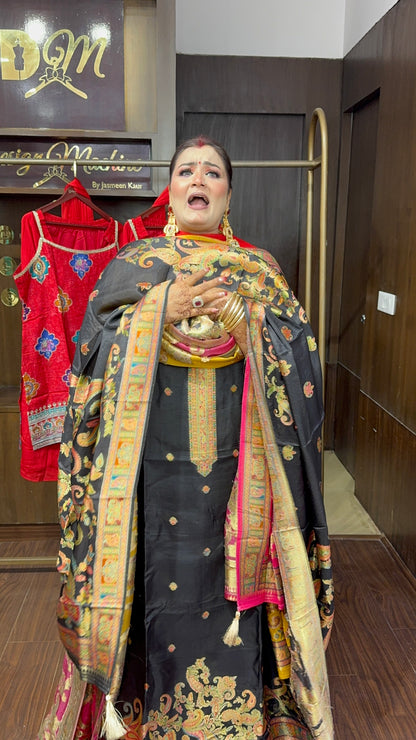 Asmi (Pure Silk Unstitch Suit)