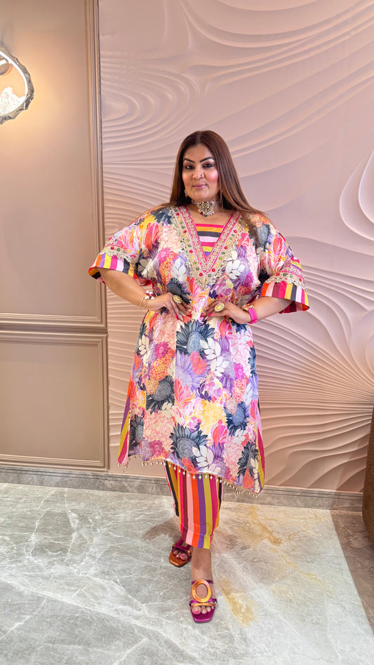 Mahira (Pure Satin Silk Fabric Cordset)