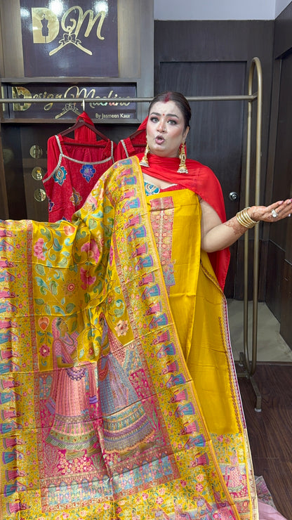 Reyanshi ( Pure Silk Unstitch Suit)