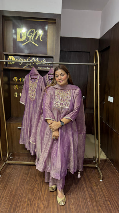 Rayna (Crush Tissue Anarkali Suit)