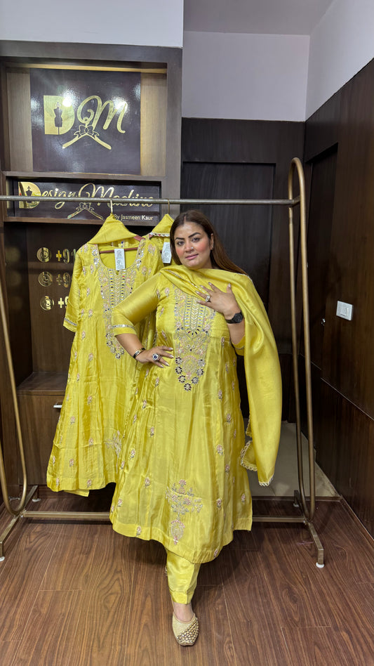 Aasha (Glass Tissue Anarkali Suit)