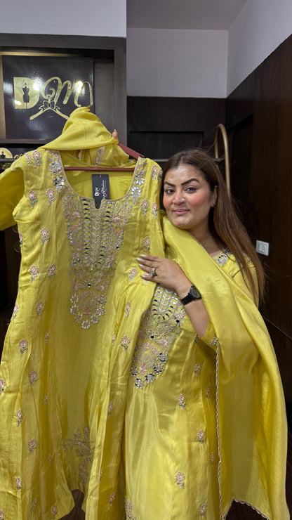 Aasha (Glass Tissue Anarkali Suit)