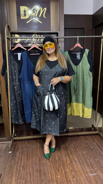 Vyshira (Imported Denim Dress)