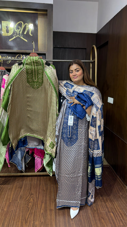 Inaya (Gajji Silk Unstitch Suit)