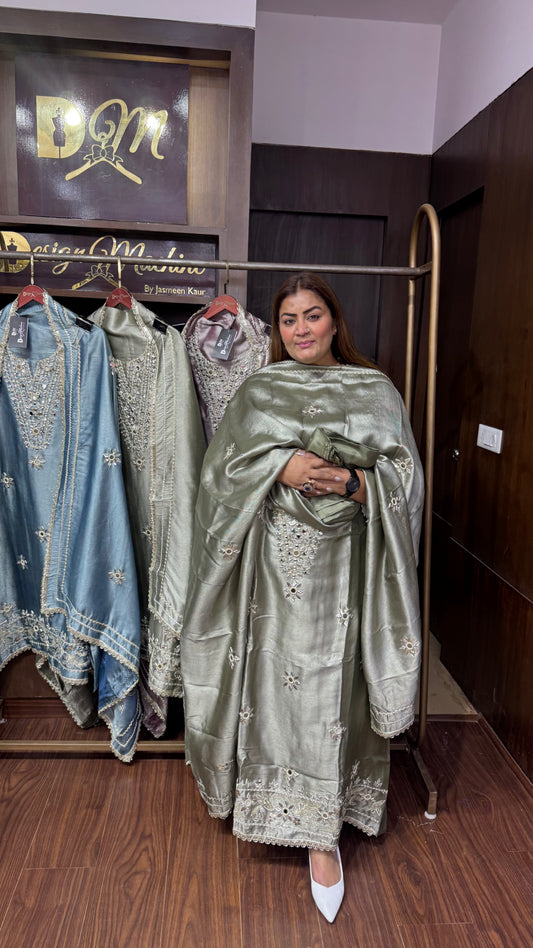 Asmi (Glass Tissue Unstitch Suit)