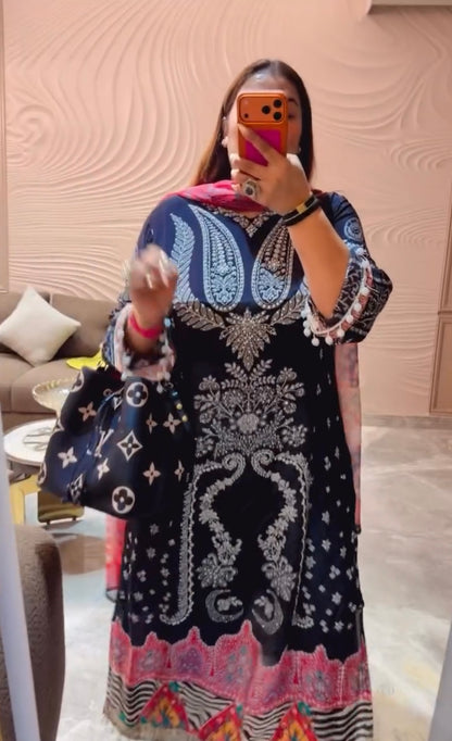 Nitya (Pure Crepe Suit)