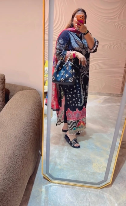 Nitya (Pure Crepe Suit)