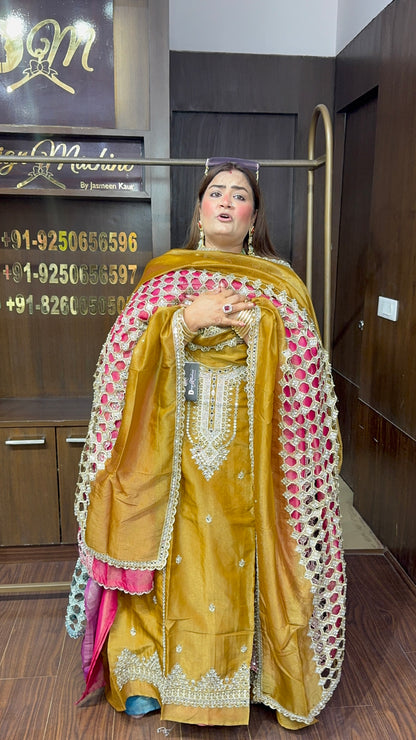 Veylisse Glass Tissue Unstitched Suit