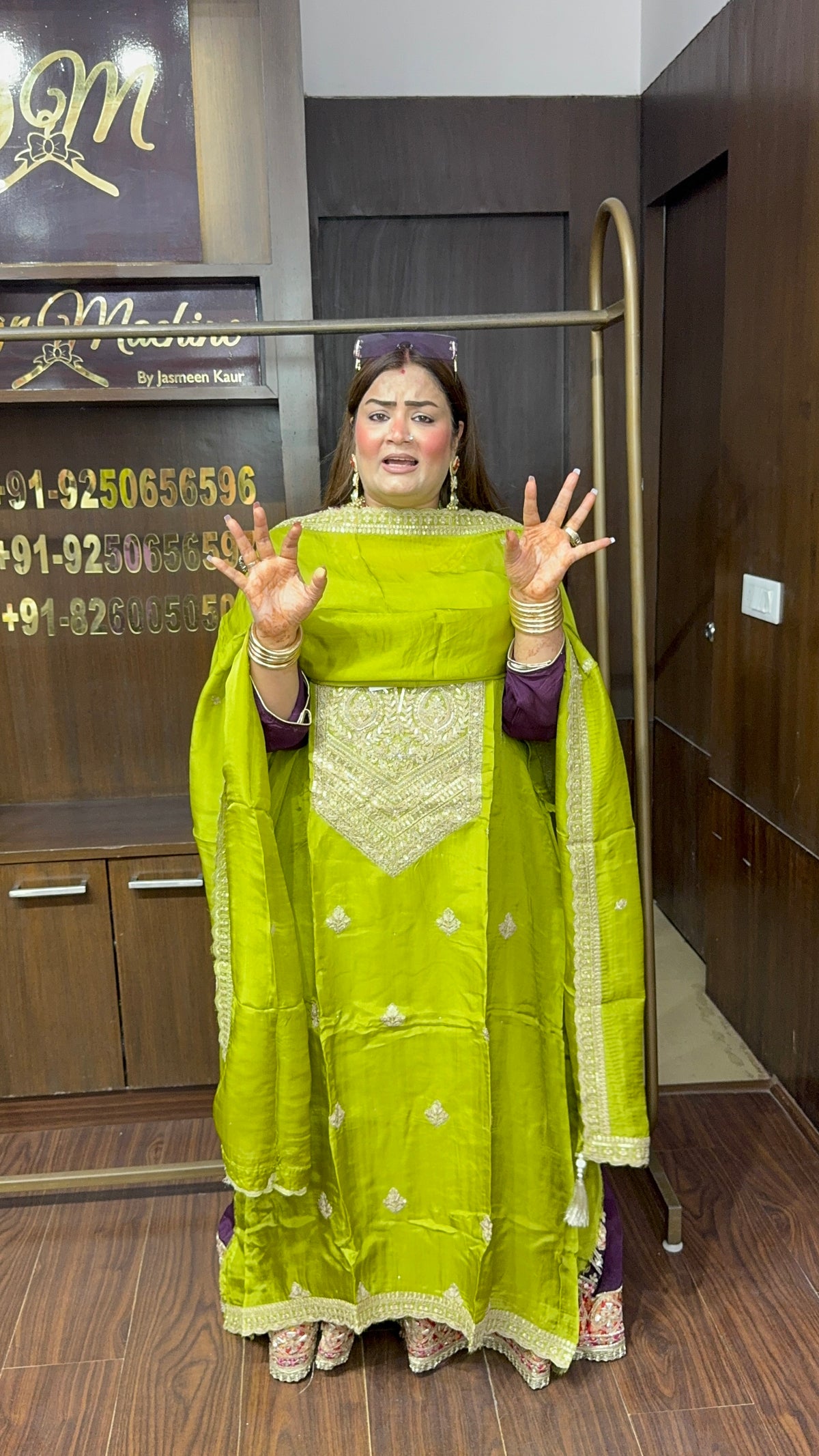 Zarelline Glass Tissue Unstitched Suit