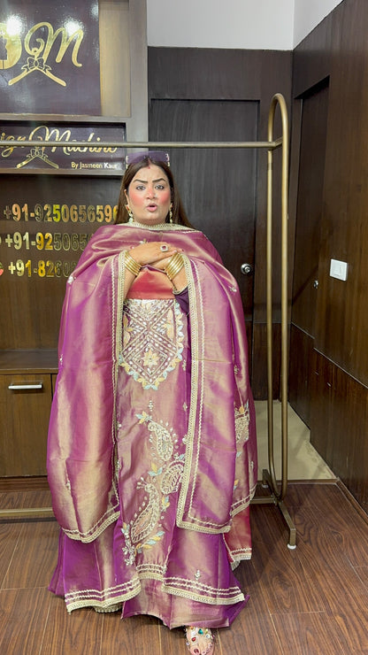 Inzaira Glass Tissue Unstitched Suit
