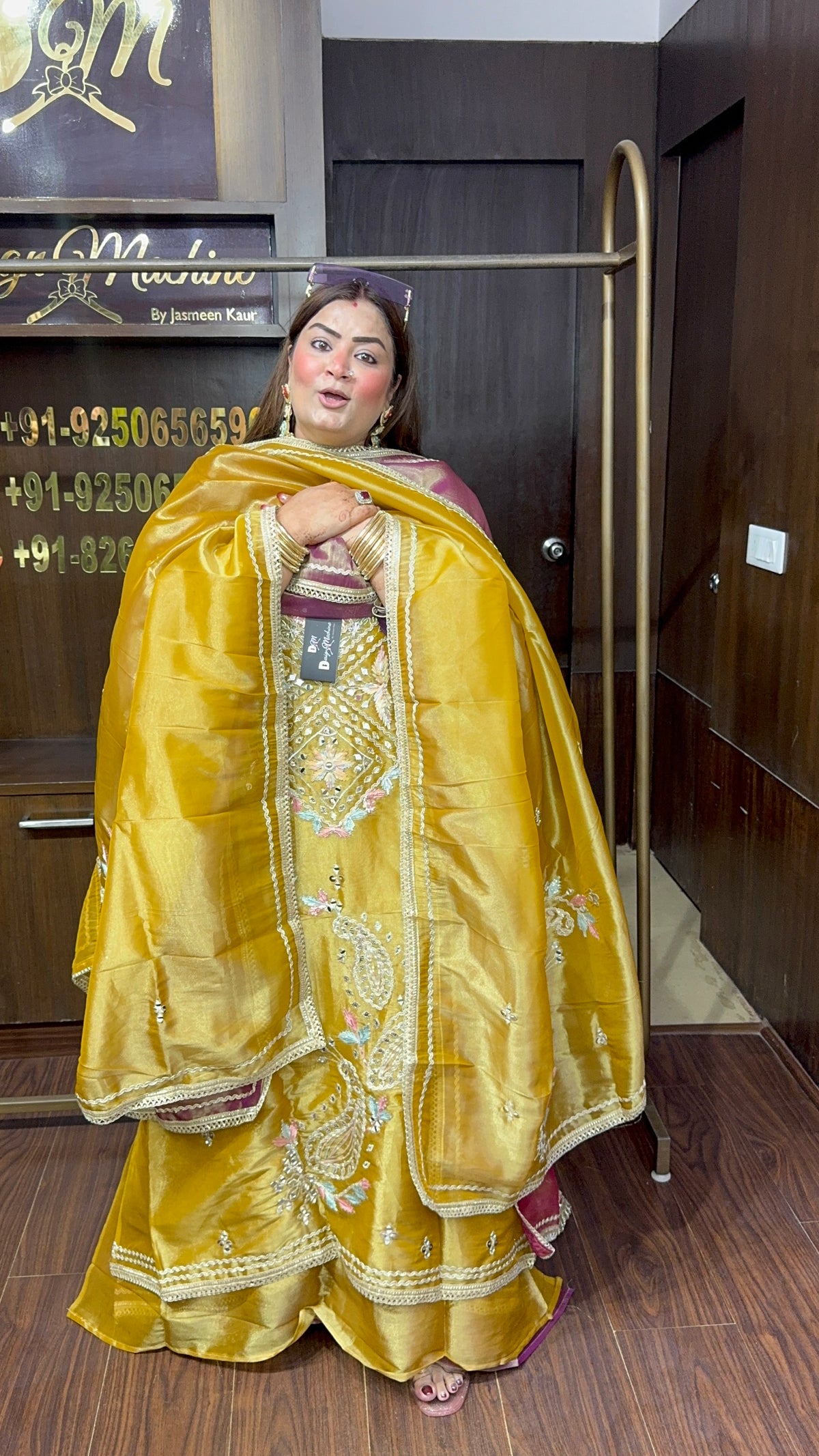 Inzaira Glass Tissue Unstitched Suit