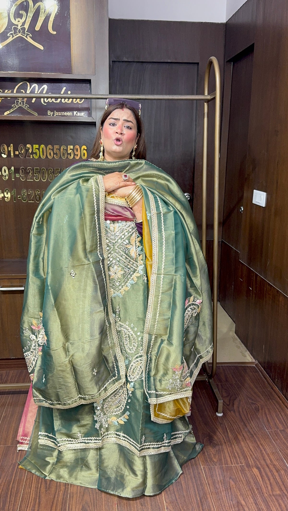 Inzaira Glass Tissue Unstitched Suit