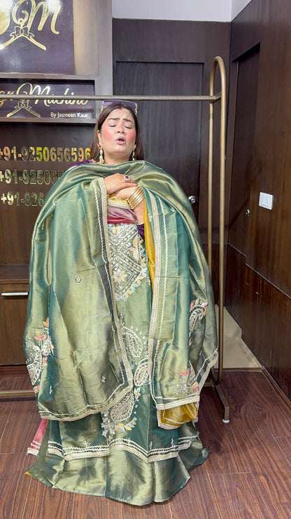 Inzaira Glass Tissue Unstitched Suit