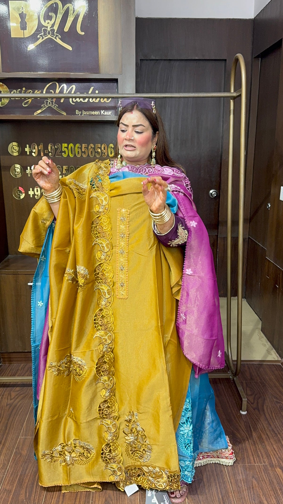 Virelisse Glass Tissue Unstitched Suit