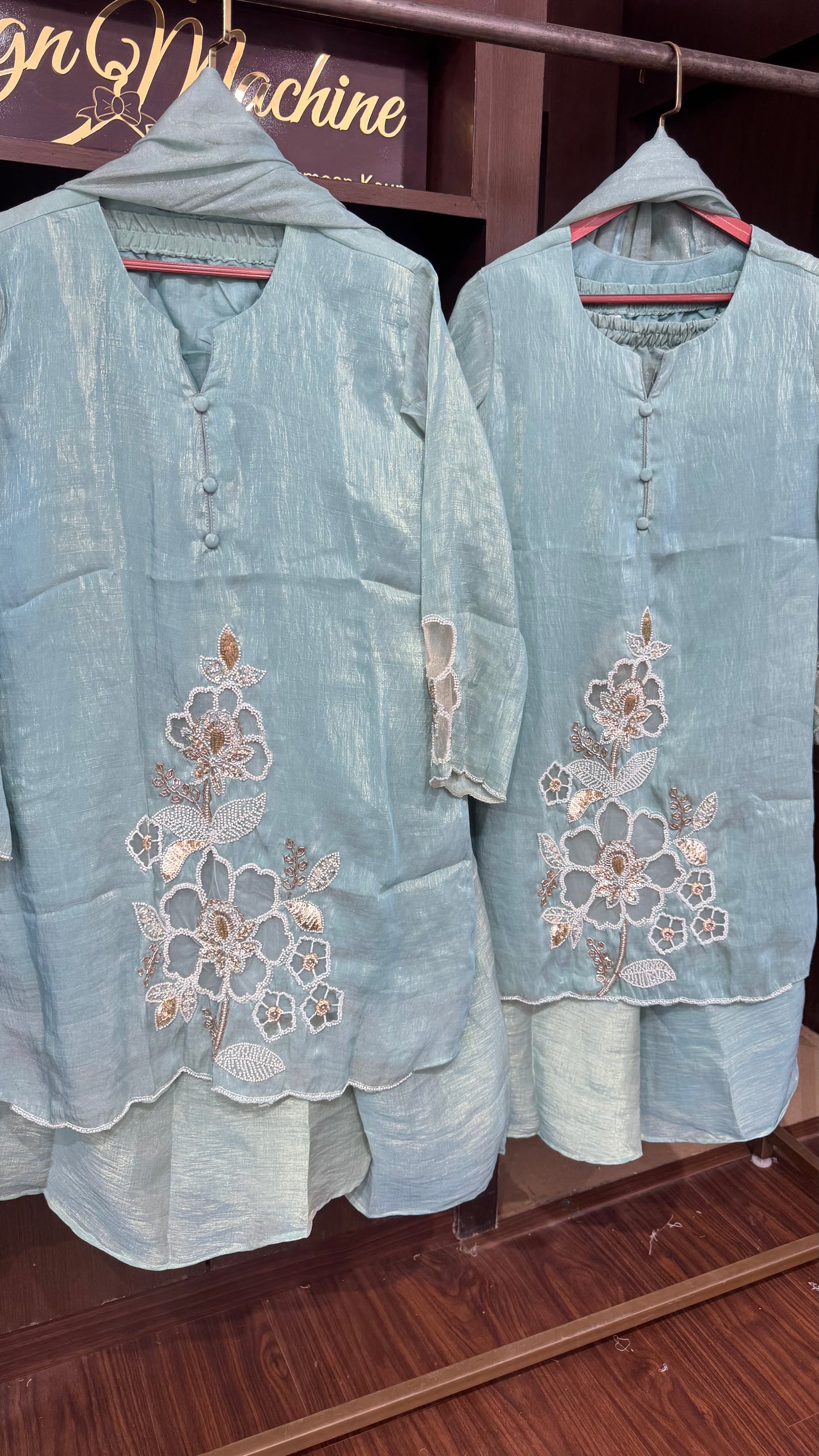 Devira (Glass Tissue Sharara Suit)