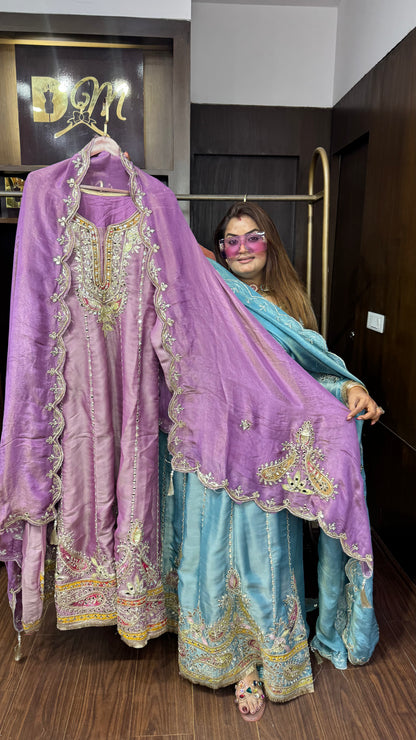 Avarielle Pure Chunon Anarkali Suit