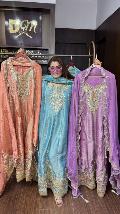 Avarielle Pure Chunon Anarkali Suit
