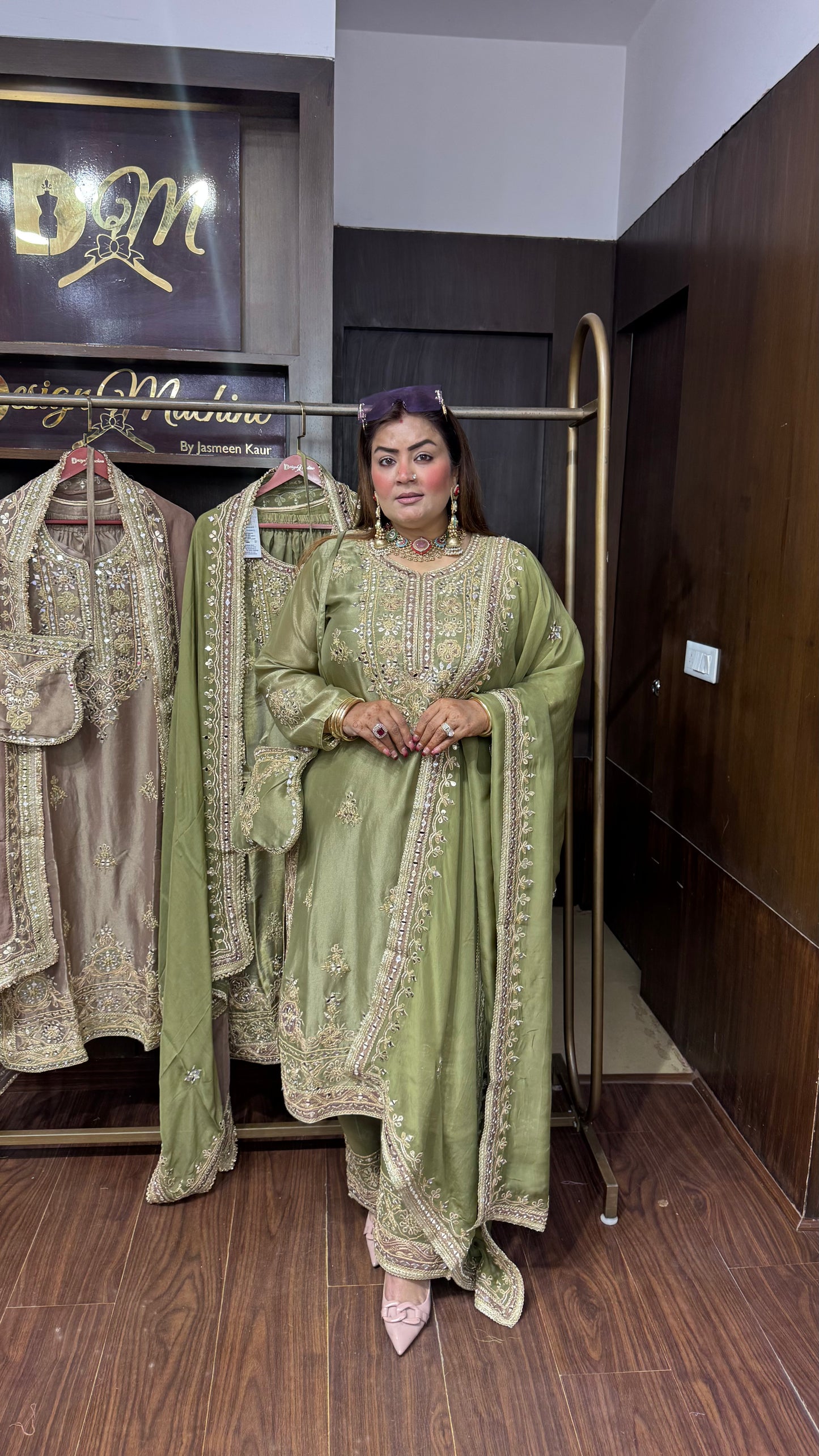 Mehrunisa Glass Tissue Pakistani Suit