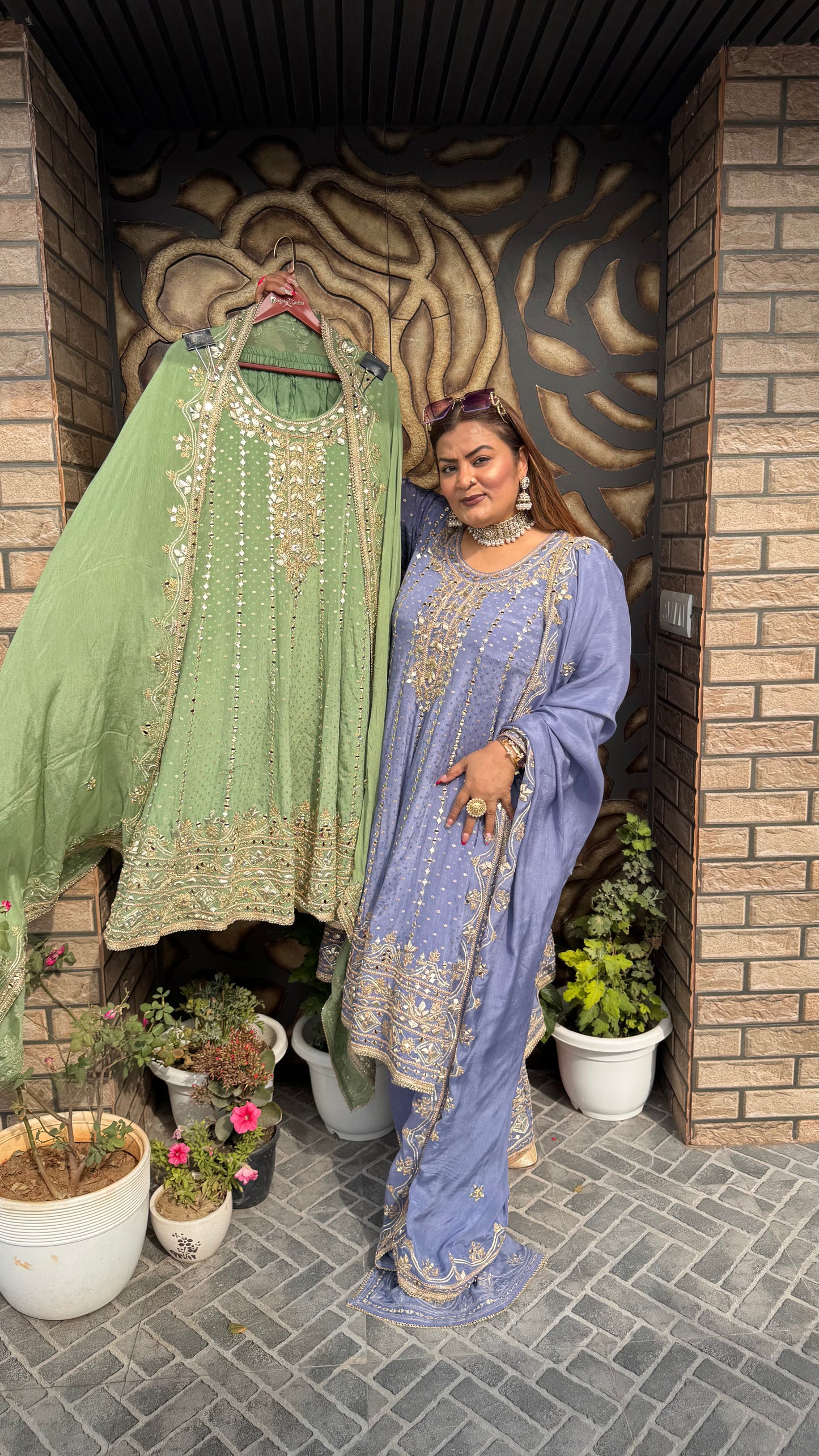 Velina (Pure Chinnon Anarkali)