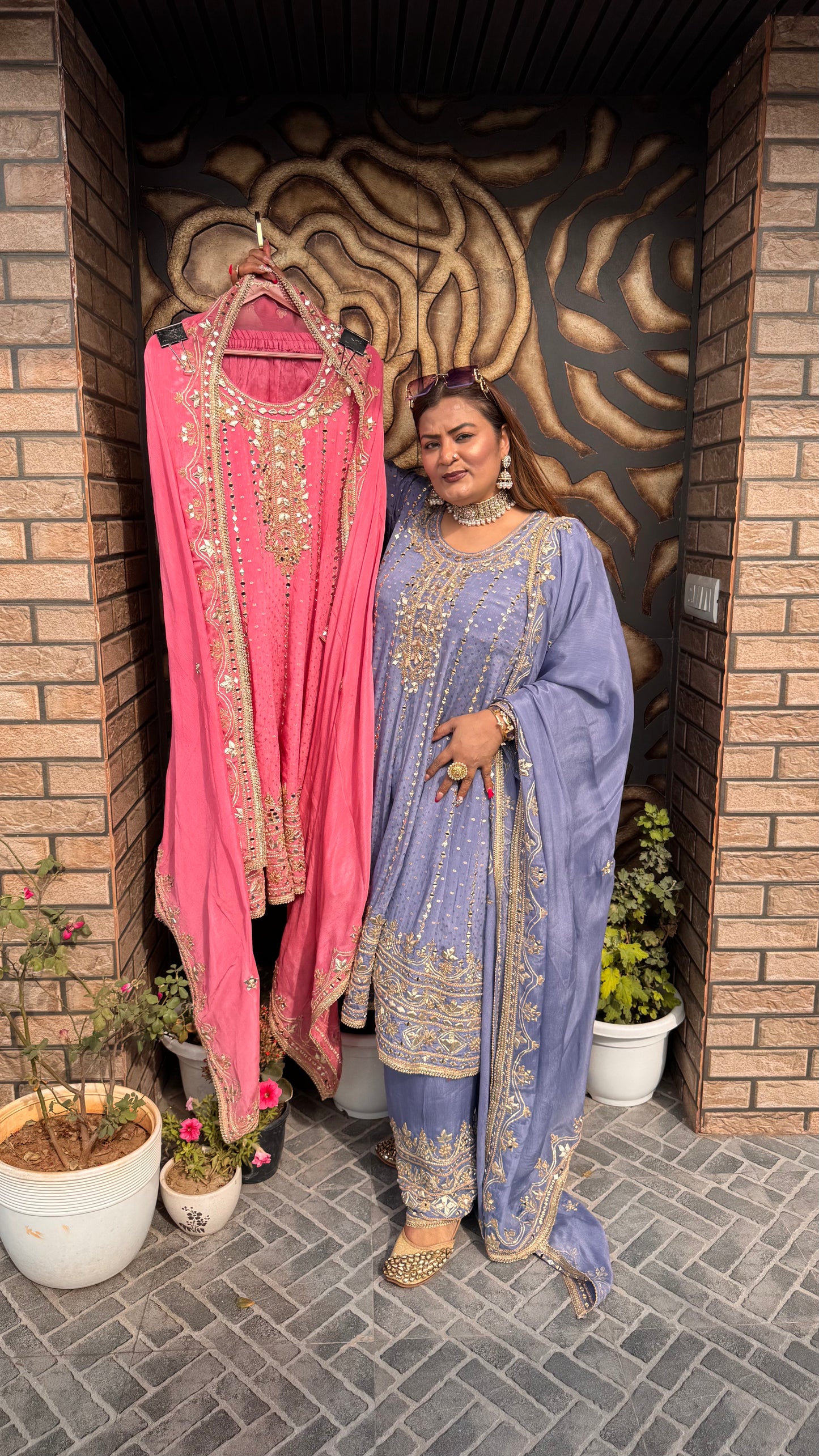 Velina (Pure Chinnon Anarkali)