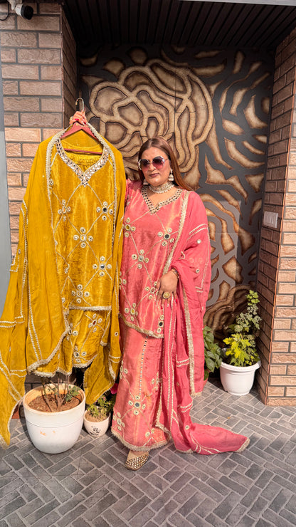 Zymera (Glass Tissue Sharara Suit)