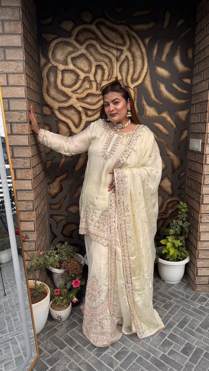 Arezia (Satin Silk Sharara Suit)