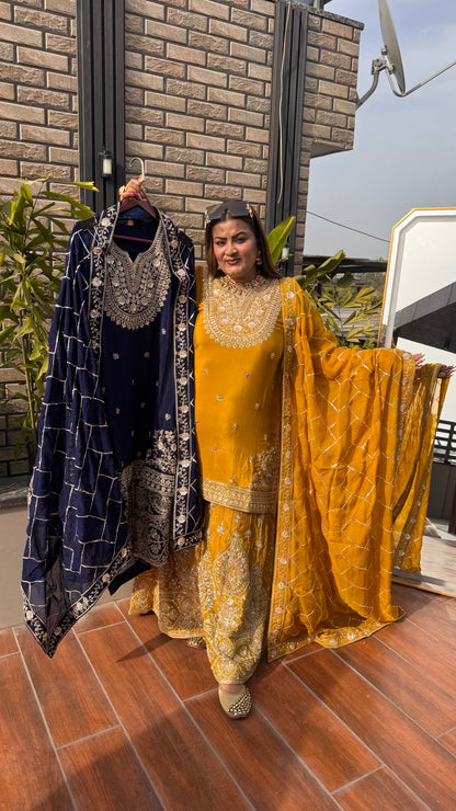 Tanvika (Chinnon Sharara Suit)