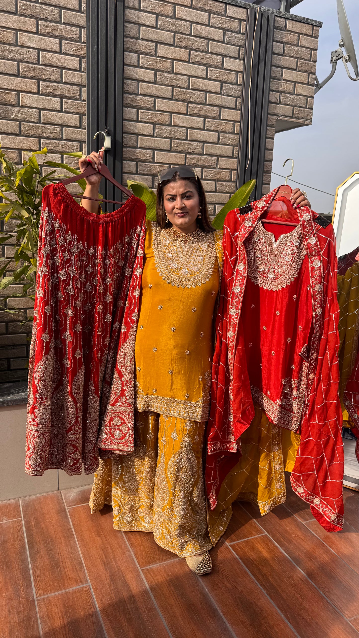 Tanvika (Chinnon Sharara Suit)