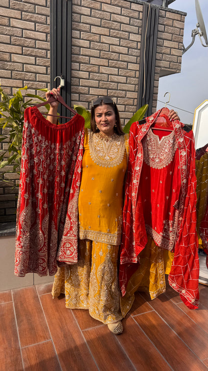 Tanvika (Chinnon Sharara Suit)
