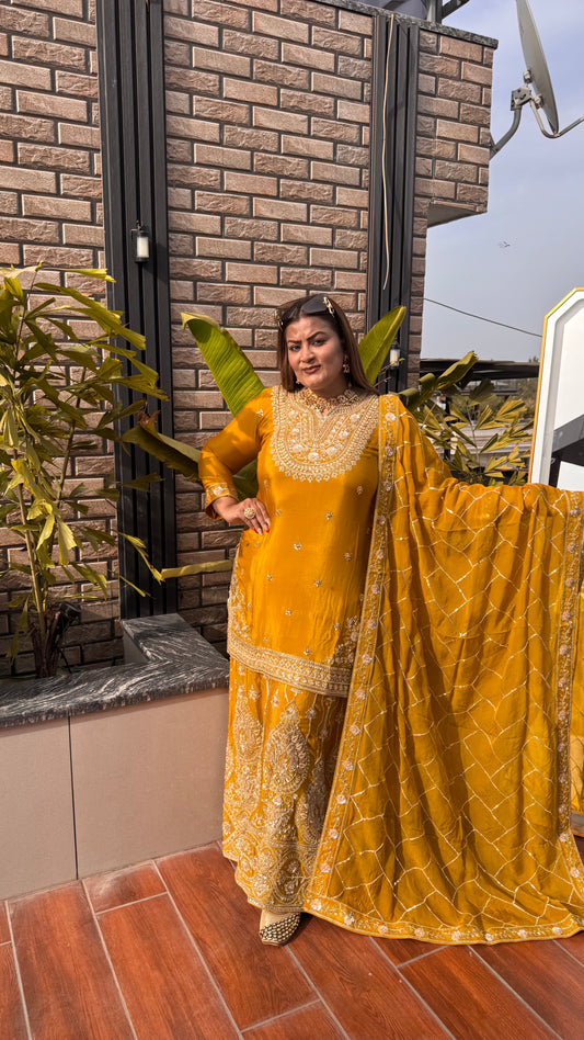 Tanvika (Chinnon Sharara Suit)