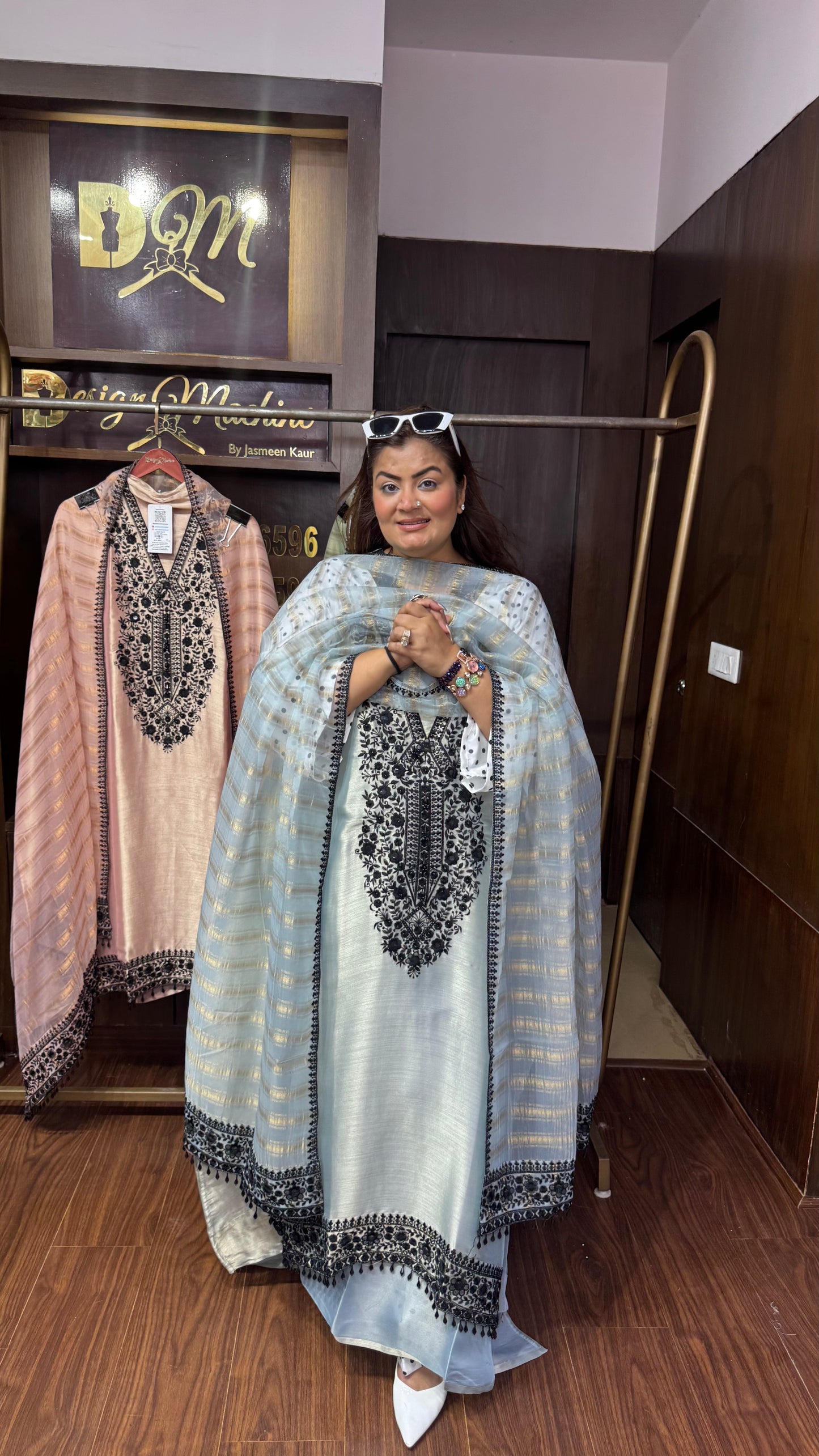 Aurelia Glass Tissue Unstitched Suit