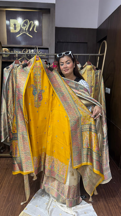 Ruhani Banarasi Unstitched Suit