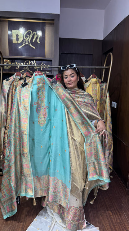 Ruhani Banarasi Unstitched Suit